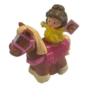 Little People Disney Princess Belle & Philippe Horse Doll Playset with Sounds